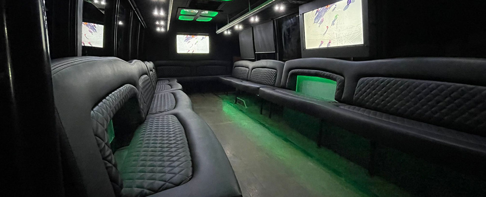 30 Passenger Party Bus Conversion Interior