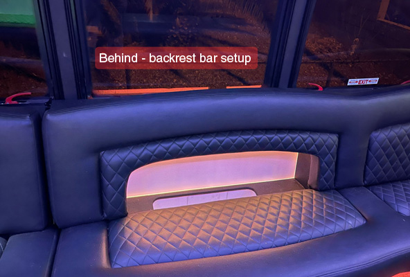 behind backrest bar setup