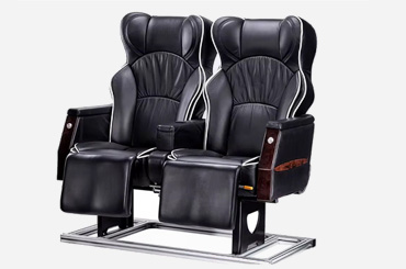 Leg support seats for premium luxury coaches