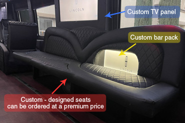 limo bus DIY bars features
