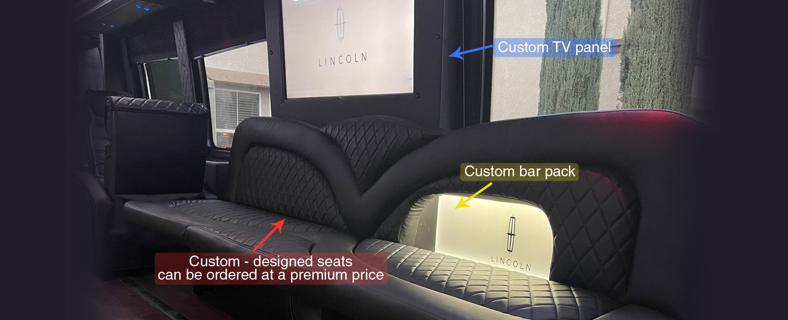 Limo bus DIY bars