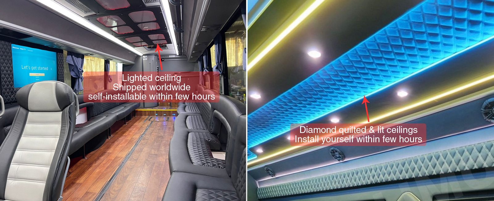 Shuttle/Coach Bus Ceilings