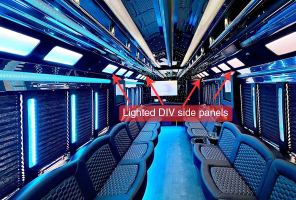 Limo bus DIY side valance