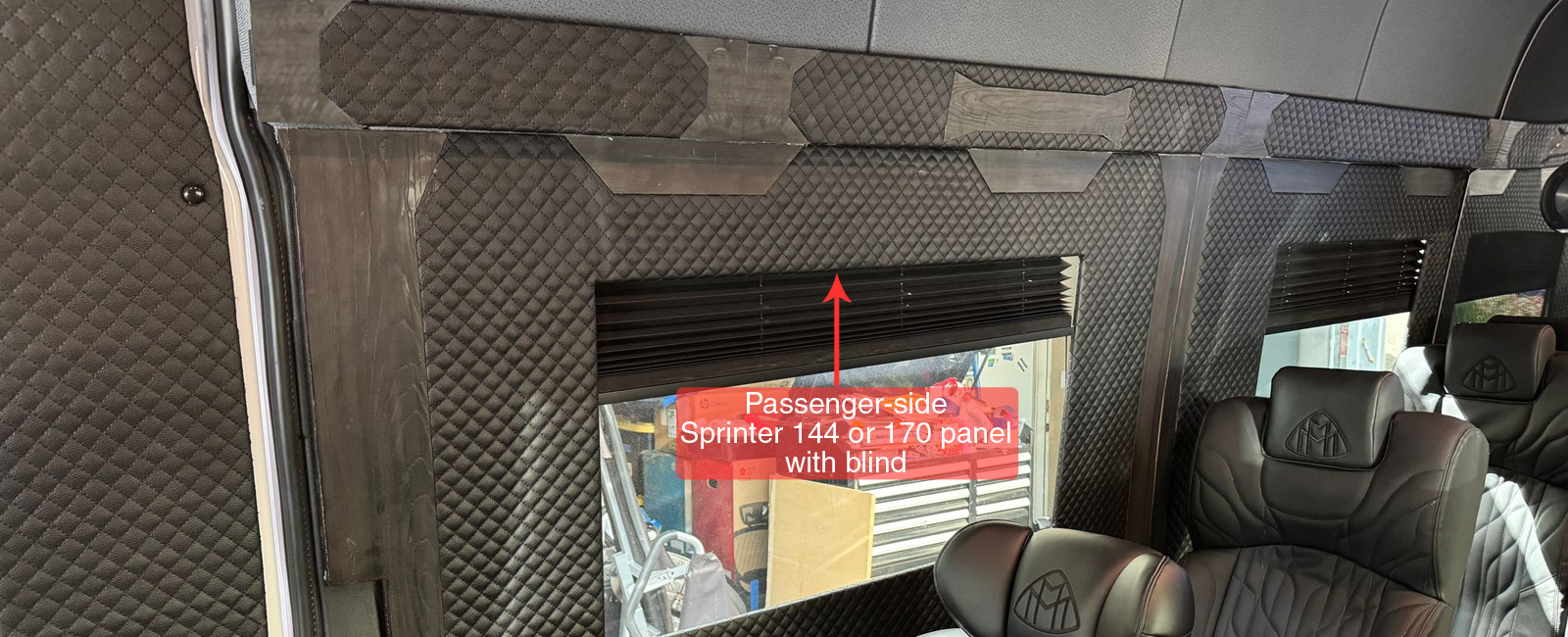 sprinter passenger side 1st window panel
