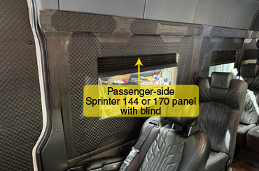 sprinter passenger side 1st window panel
