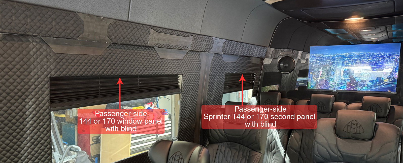 sprinter passenger side rear window panel