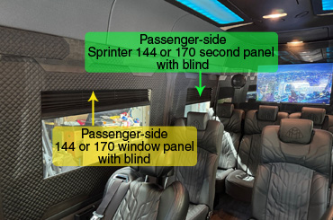 sprinter passenger side rear window panel