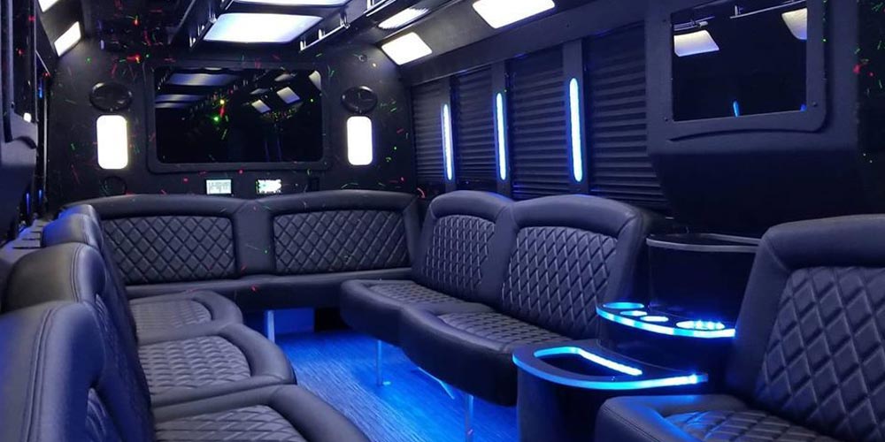 20 Passenger Party Bus Conversion Interior