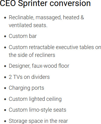 CEO Sprinter Conversion