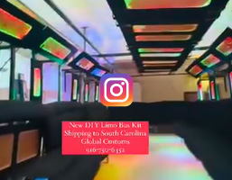 DIY party bus lighted ceiling insta video global customs