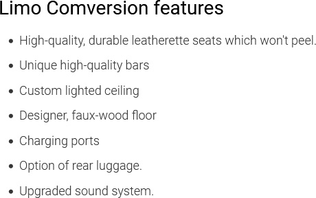 Limo Comversion Features