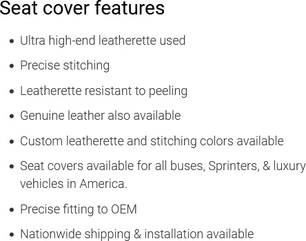 Seat Cover Features