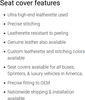 Seat Cover Features