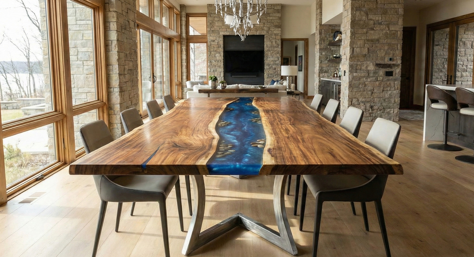 acacia epoxy table acacia epoxy table