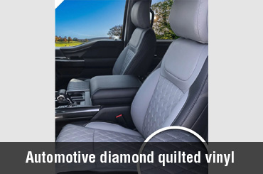 Automotive diamond quilted vinyl