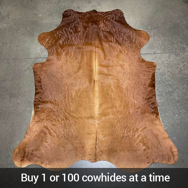 buy 1 or 100 cowhides at a time