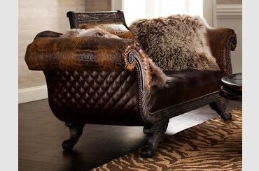 Custom genuine leather quilted furniture global customs