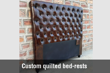 Custom quilted bed rests