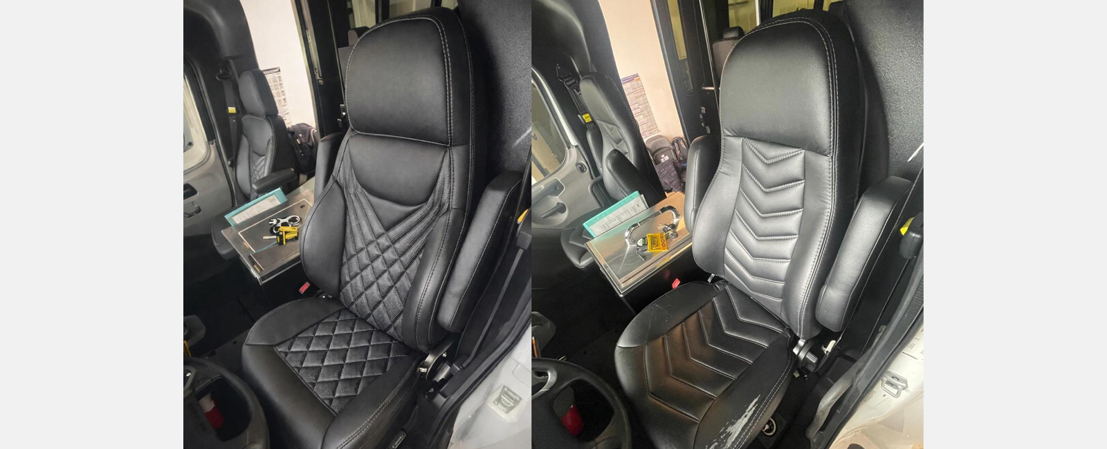 Freightliner M2 bus front seat