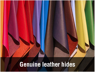 Genuine leather hides