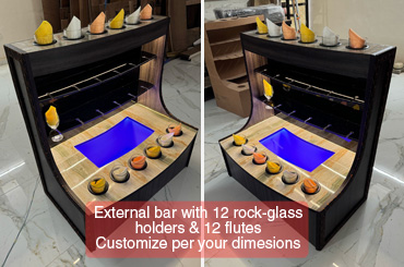 limo bus DIY bars features