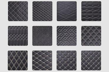Modern quilted leather patterns