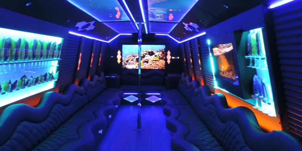party Bus Interior Bars