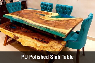 pu polished slab table pu polished slab table