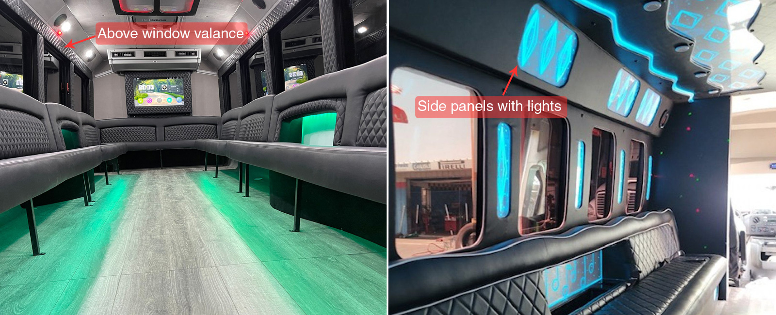 Limo bus DIY side valance