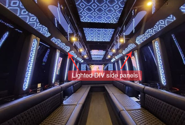 Limo bus DIY side valance