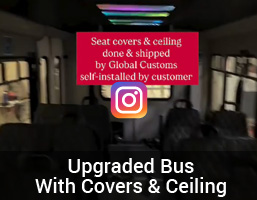upgraded bus with covers ceiling