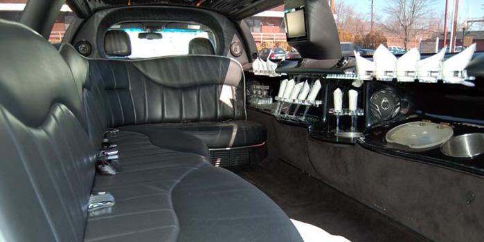 10 Passenger Limo Car Rental (Interior)
