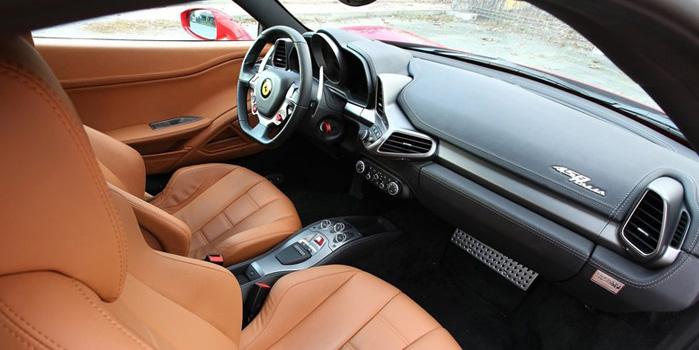 Ferrari 458 Italia Rental (Interior)