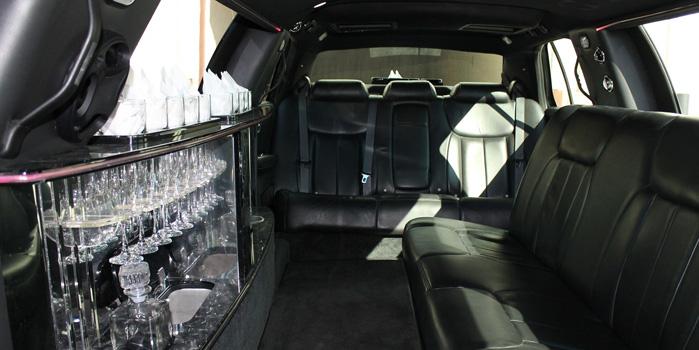Cadillac DTS Limo Rental (Interior)